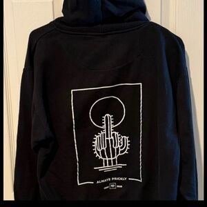 Chomp Always Prickly Men's Black Hoodie Sz M